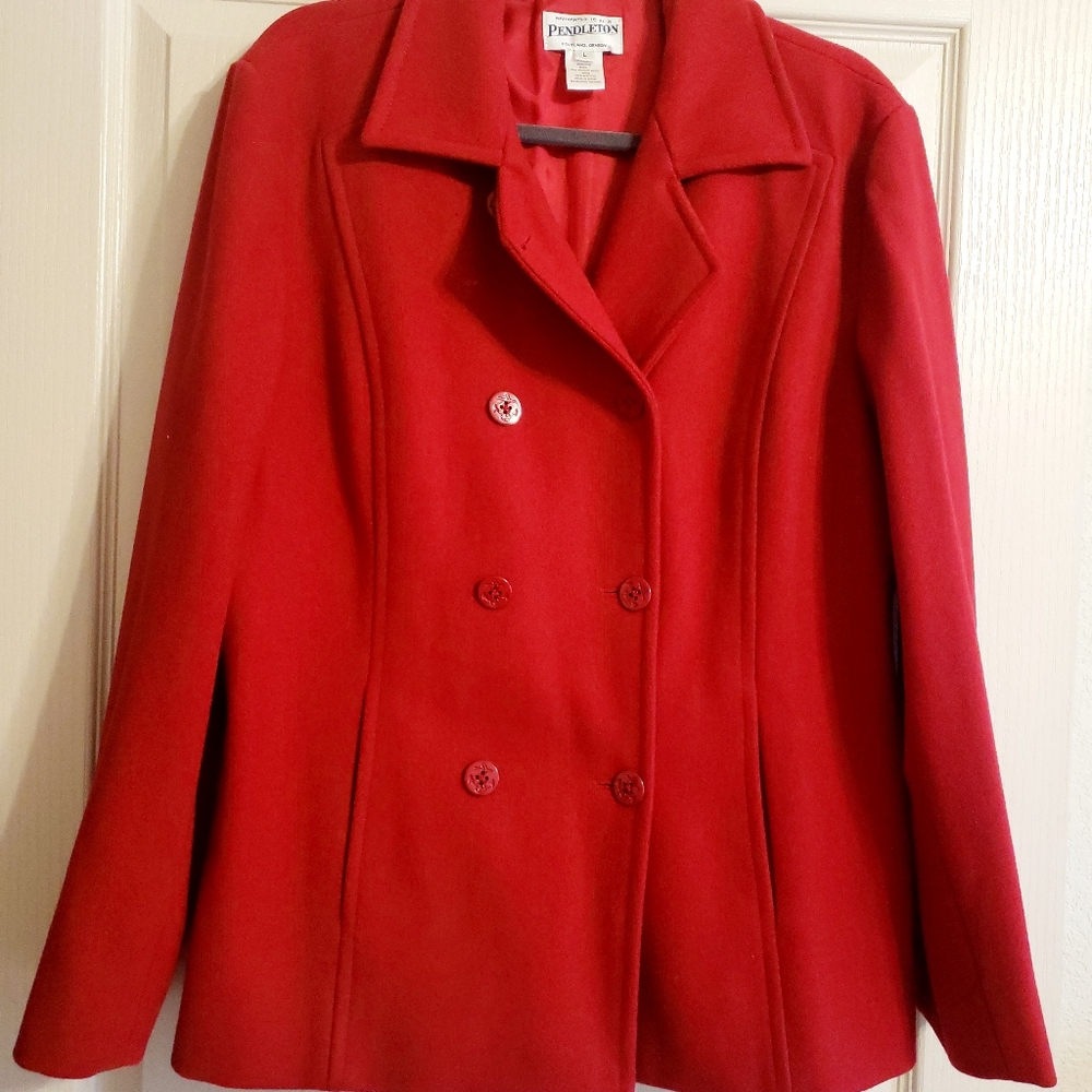 Pendleton Wool Red Jacket Large - image 5